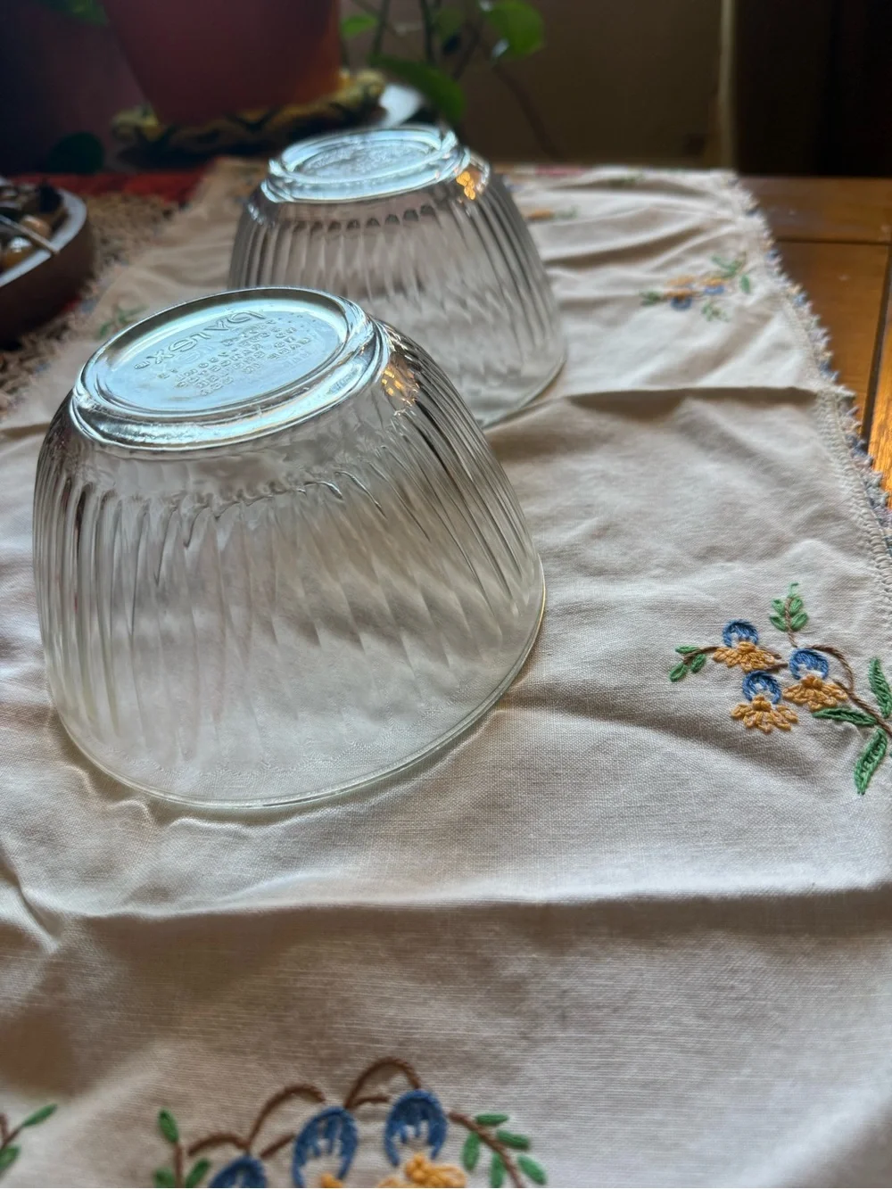 Pyrex 463 Clear Glass Custard Cups 6 oz Set of 2 USA